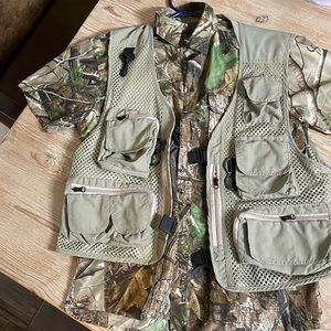 Camo shirt with fishing vest